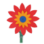 Sprinklerblume bunt 73,5 x 21 cm