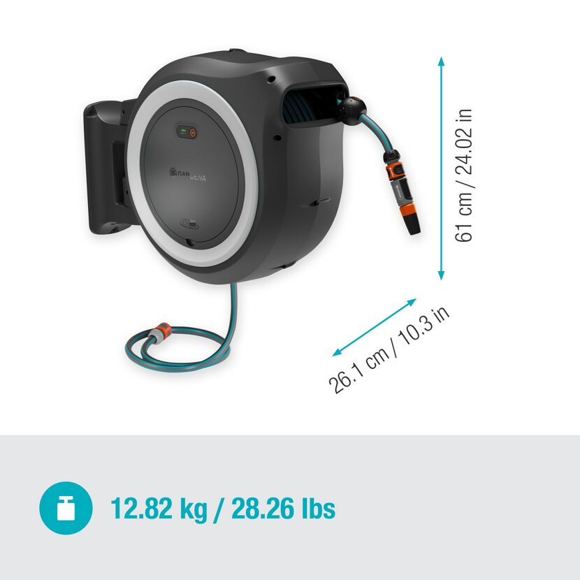 Akku-Wand-Schlauchbox 'PowerRoll XXL' 18 V 40 m
