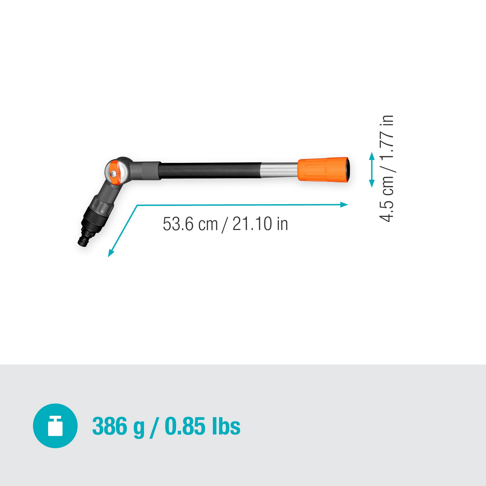 Stiel 'Cleansystem Flex' für Stielbürste 53,6 cm wasserführend