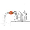 Anschlussstück für Saugschlauch 25 mm an Pumpe