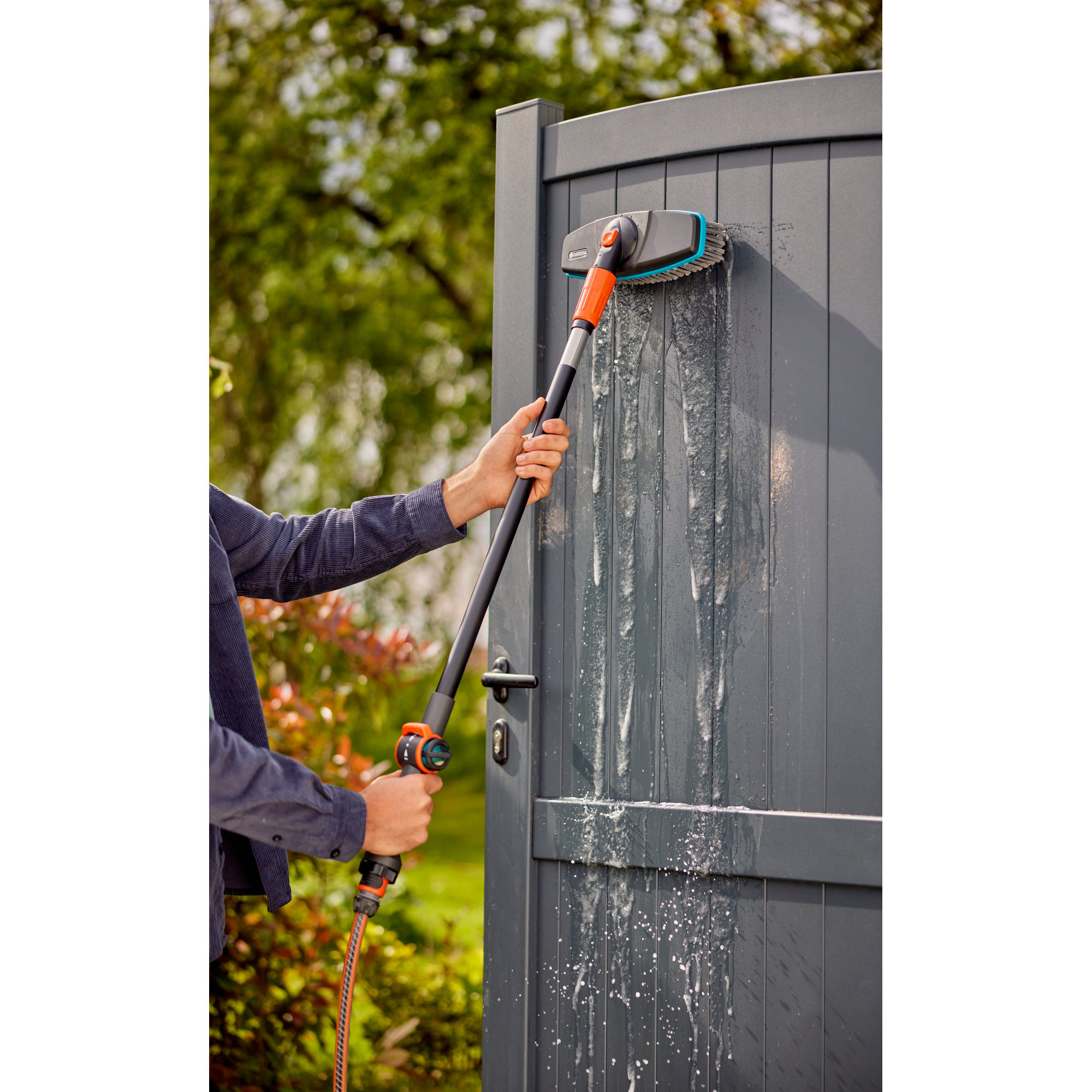 Wasch-Set 'Cleansystem S soft' mit Bürste und Stiel 101 cm