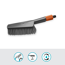 Handbürste 'Cleansystem M soft' mit Schlauchanschluss 32 x 10,8 x 8,4 cm