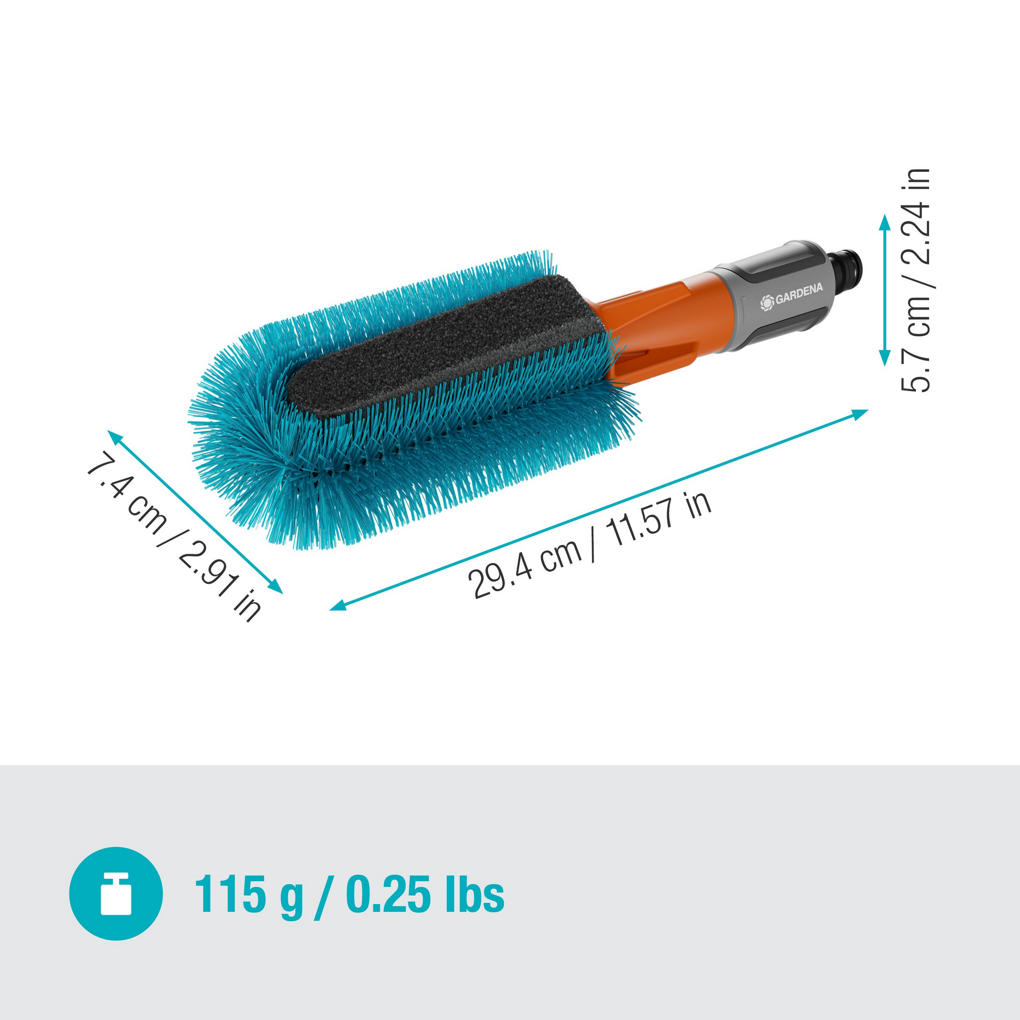 Fahrradbürste 'Cleansystem' 7,4 x 29,4 x 5,7 cm