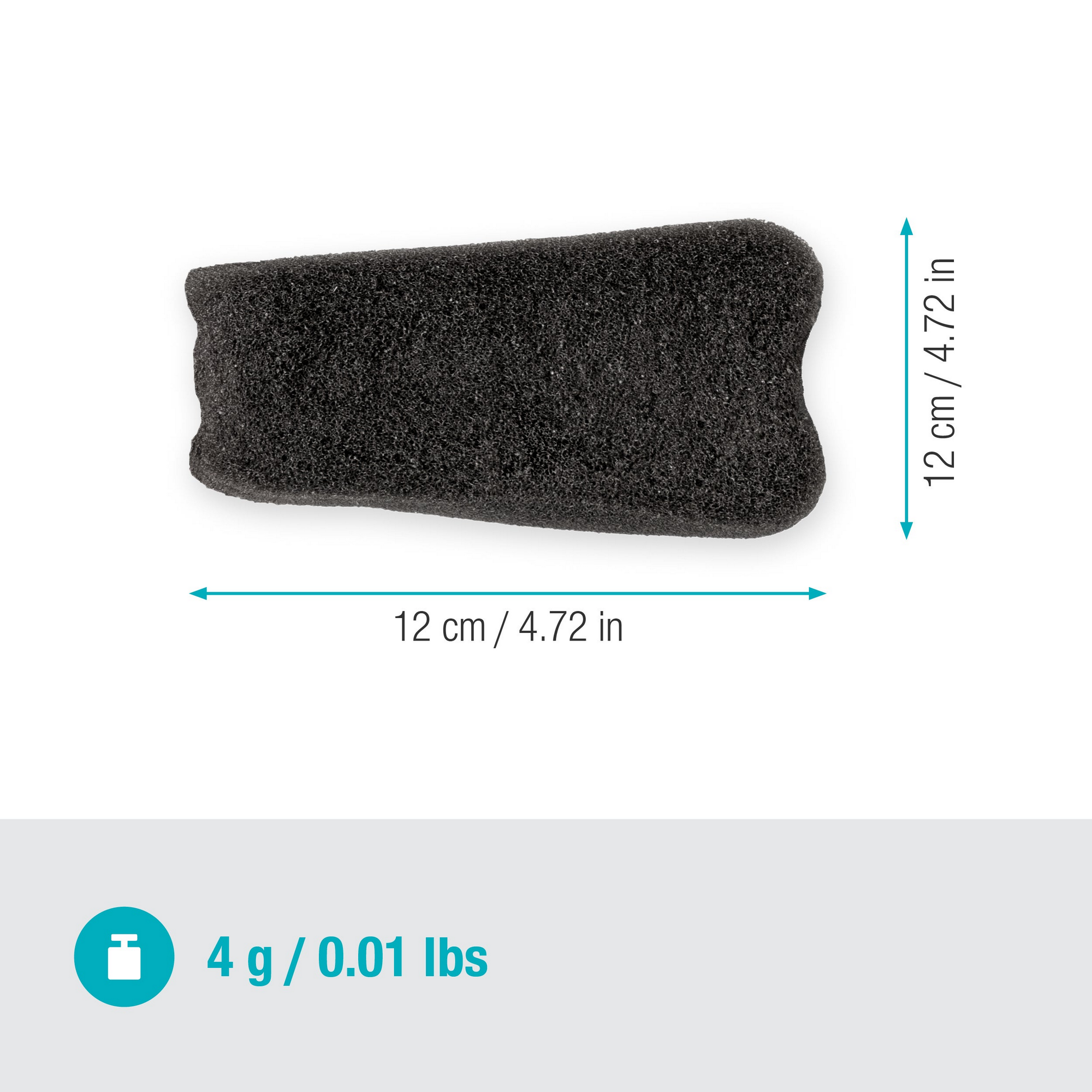 Ersatz-Schwamm für Fahrradbürste 'Cleansystem' 12 cm
