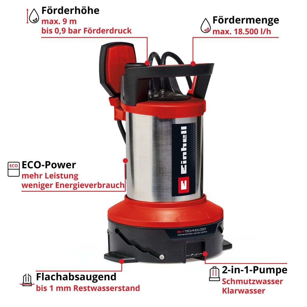 Schmutzwasserpumpe 'Flutset GE-DP 7535 N LL' 18500 l/h