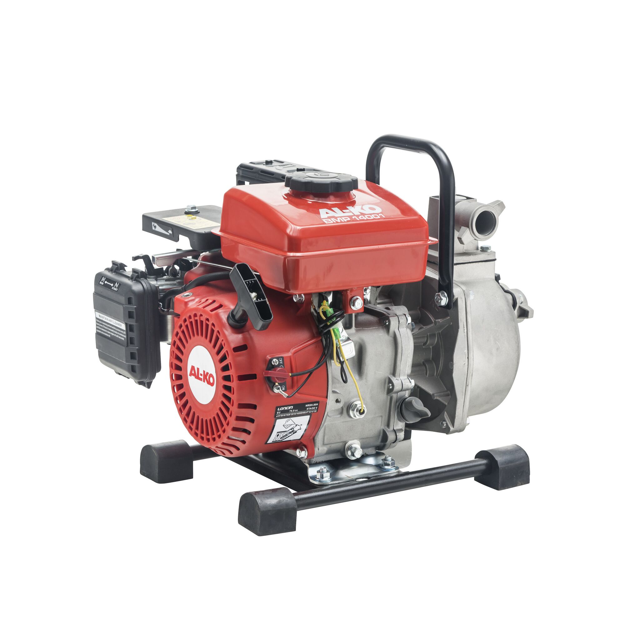 Rote Benzinmotorpumpe