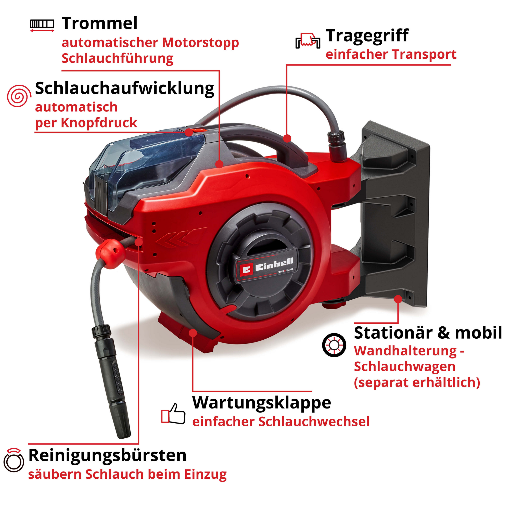 Akku-Schlauchtrommel 'GE-HR 18/30 Li-Solo' ohne Akku und Ladegerät + product picture