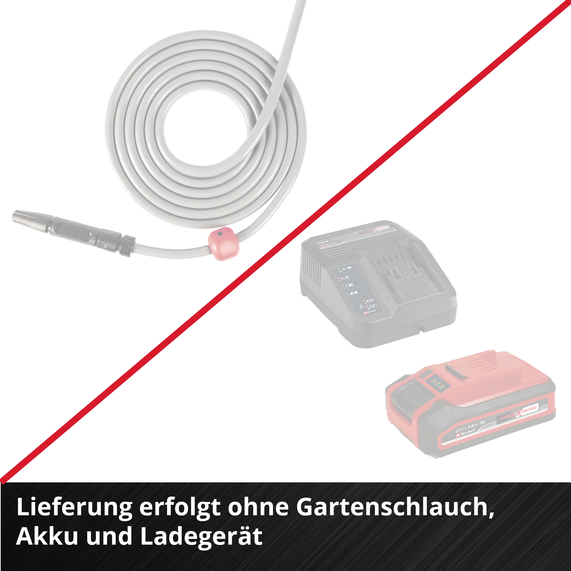 Akku-Schlauchtrommel 'GE-HR 18/30 WH Li-Solo' ohne Akku, Ladegerät und Gartenschlauch + product picture