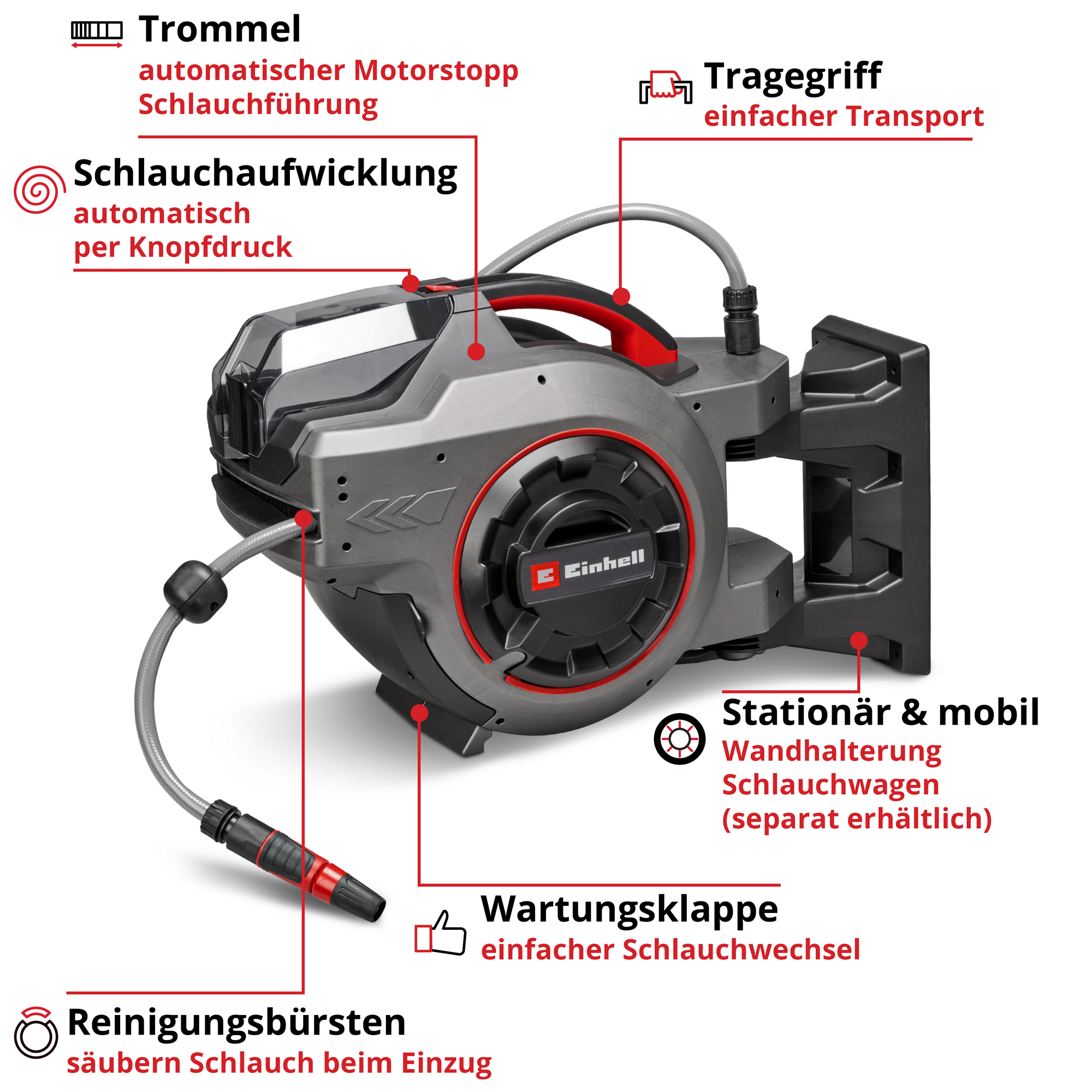 Akku-Schlauchtrommel 'GE-HR 18/30-1 Li-Solo' ohne Akku und Ladegerät + product picture