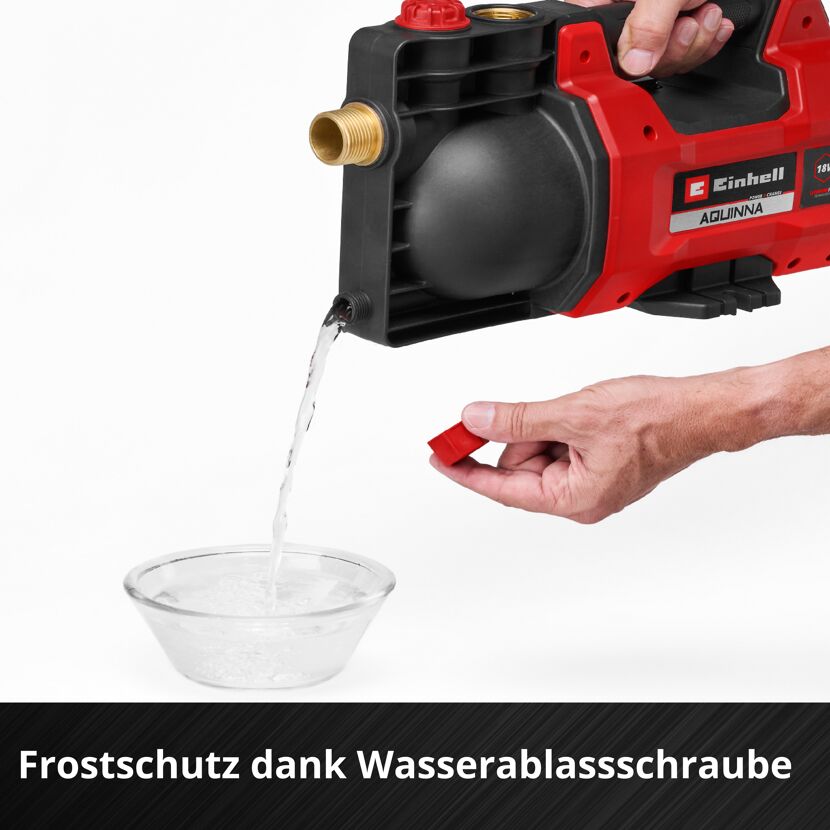Akku-Gartenpumpe 'Aquinna 18/28' 2800 l/h, ohne Akku und Ladegerät