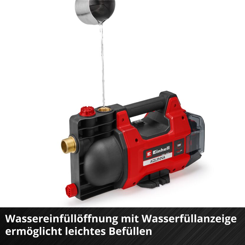 Akku-Gartenpumpe 'Aquinna 18/28' 2800 l/h, ohne Akku und Ladegerät