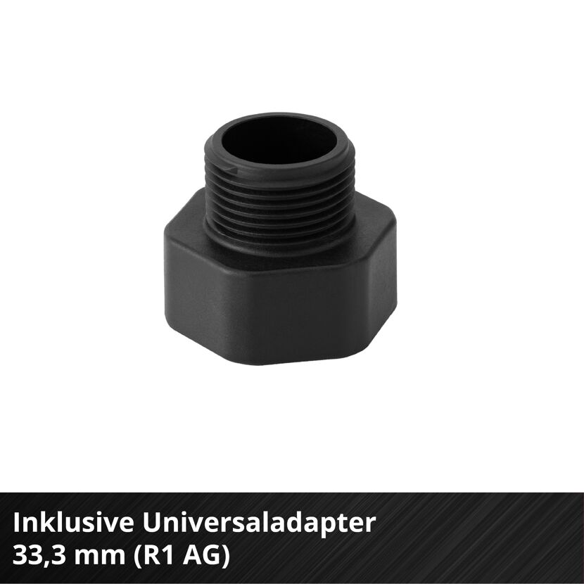 Schwarzer Universaladapter