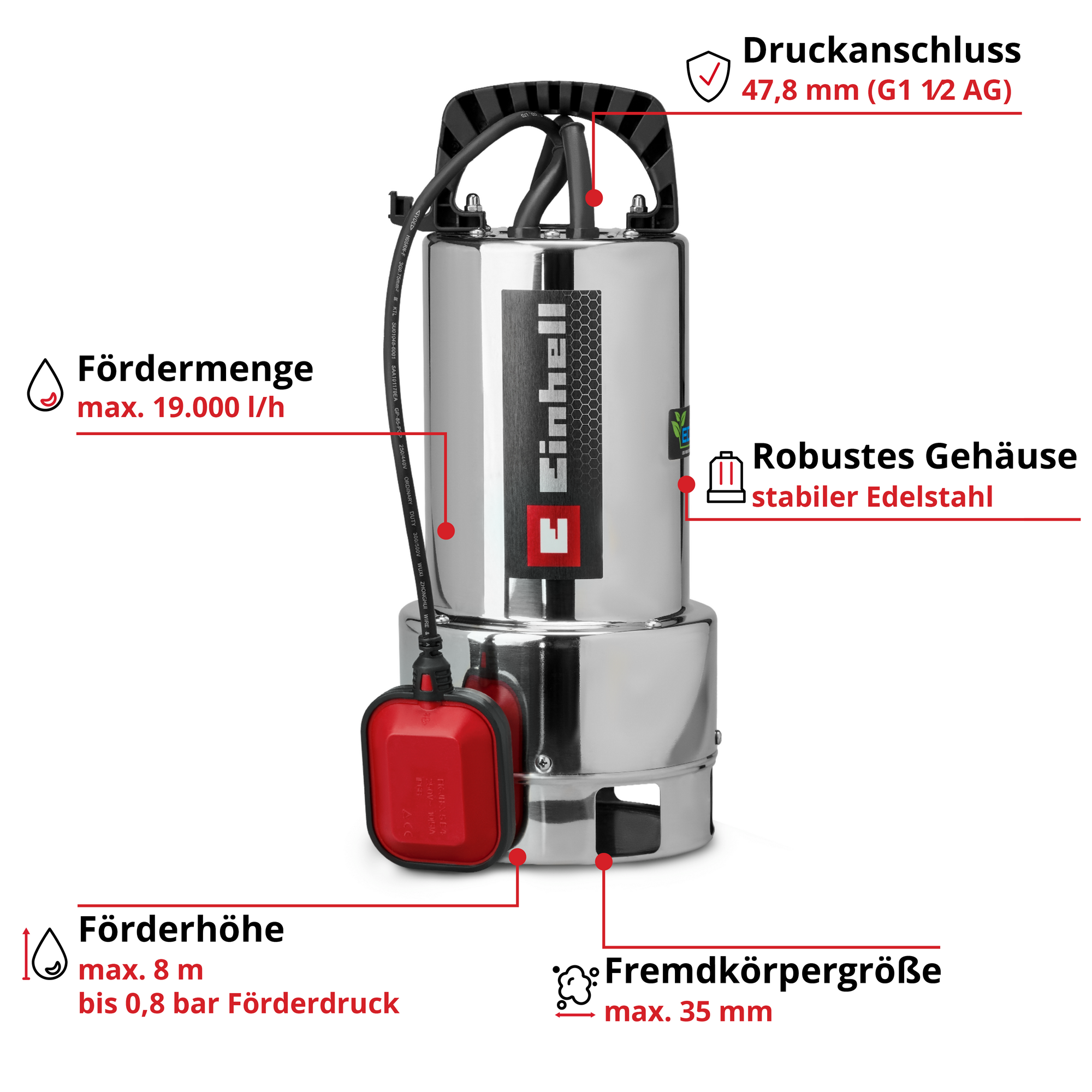 Schmutzwasserpumpe 'GC-DP 7035 N ECO PLUS' + product picture