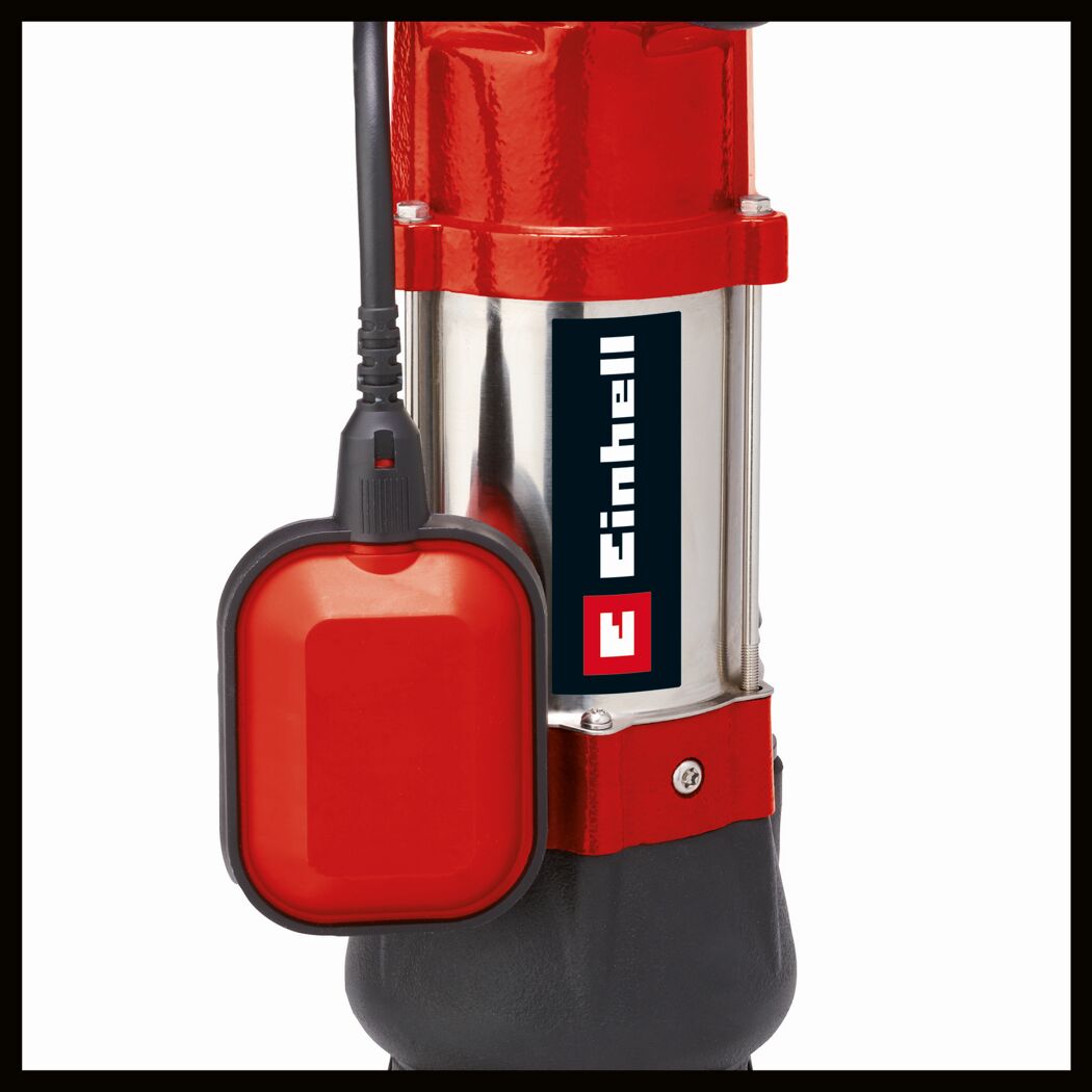 Rote Einhell Schmutzwasserpumpe