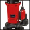 Rote Schmutzwasserpumpe Einhell