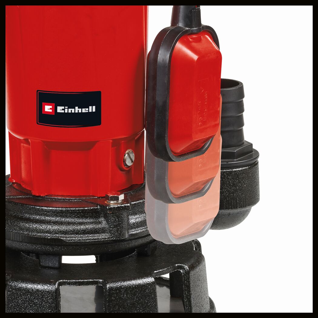 Rote Einhell Schmutzwasserpumpe