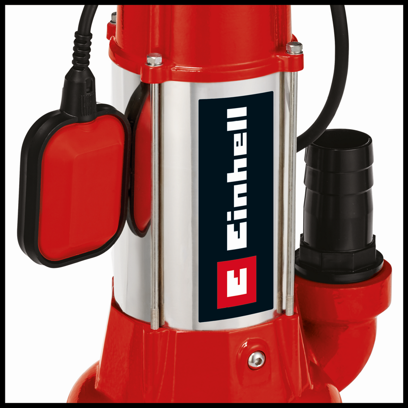 Rote Einhell Schmutzwasserpumpe