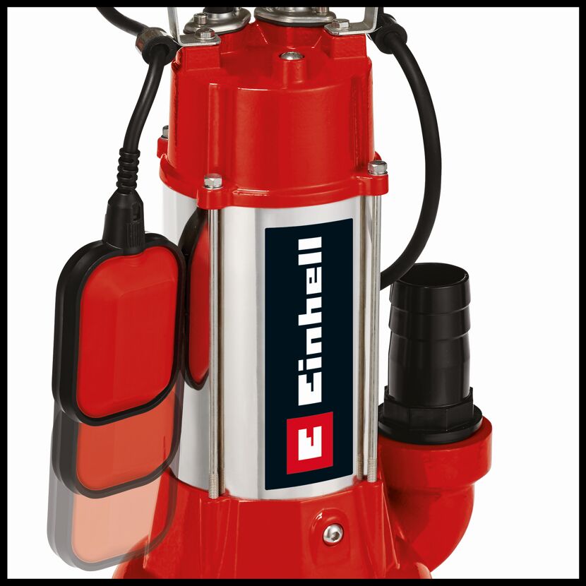 Rote Einhell Schmutzwasserpumpe