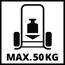 Maximale Belastung 50 kg