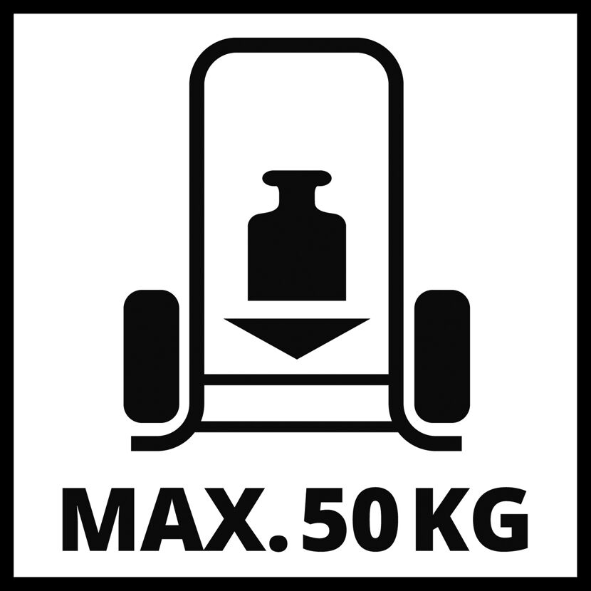 Maximale Belastung 50 kg