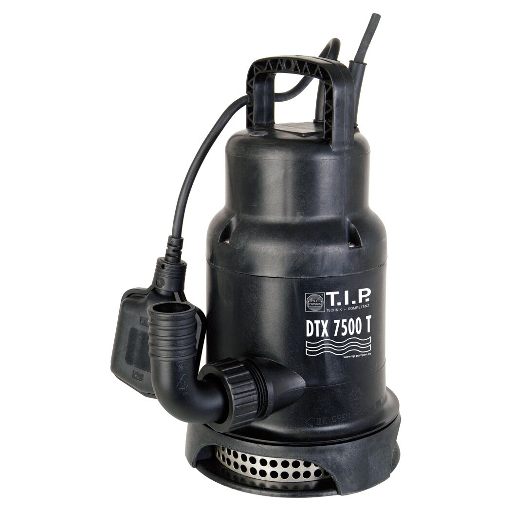Schwarze Schmutzwasser-Tauchpumpe DTX 7500 T