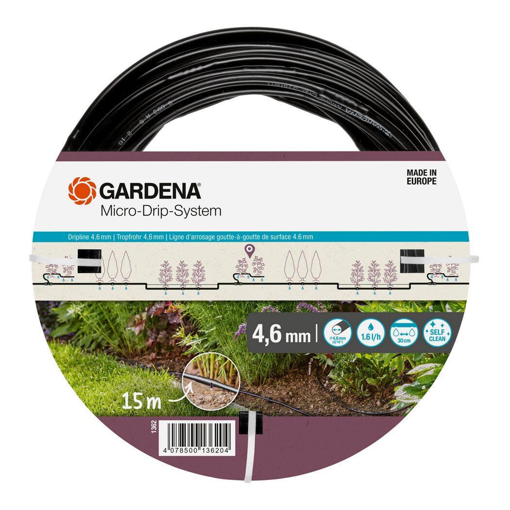Tropfrohr 'Micro-Drip-System' Ø 4,6 mm (3/16") oberirdisch, 15 m