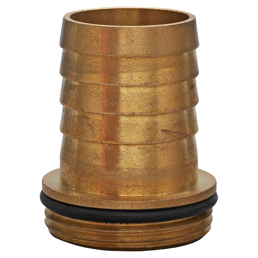Messing Tülle mit Bund und O-Ring Dichtung