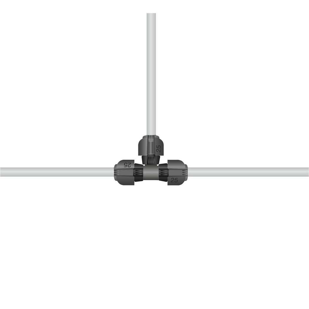 T-Stück für Sprinklersystem Ø 25 mm