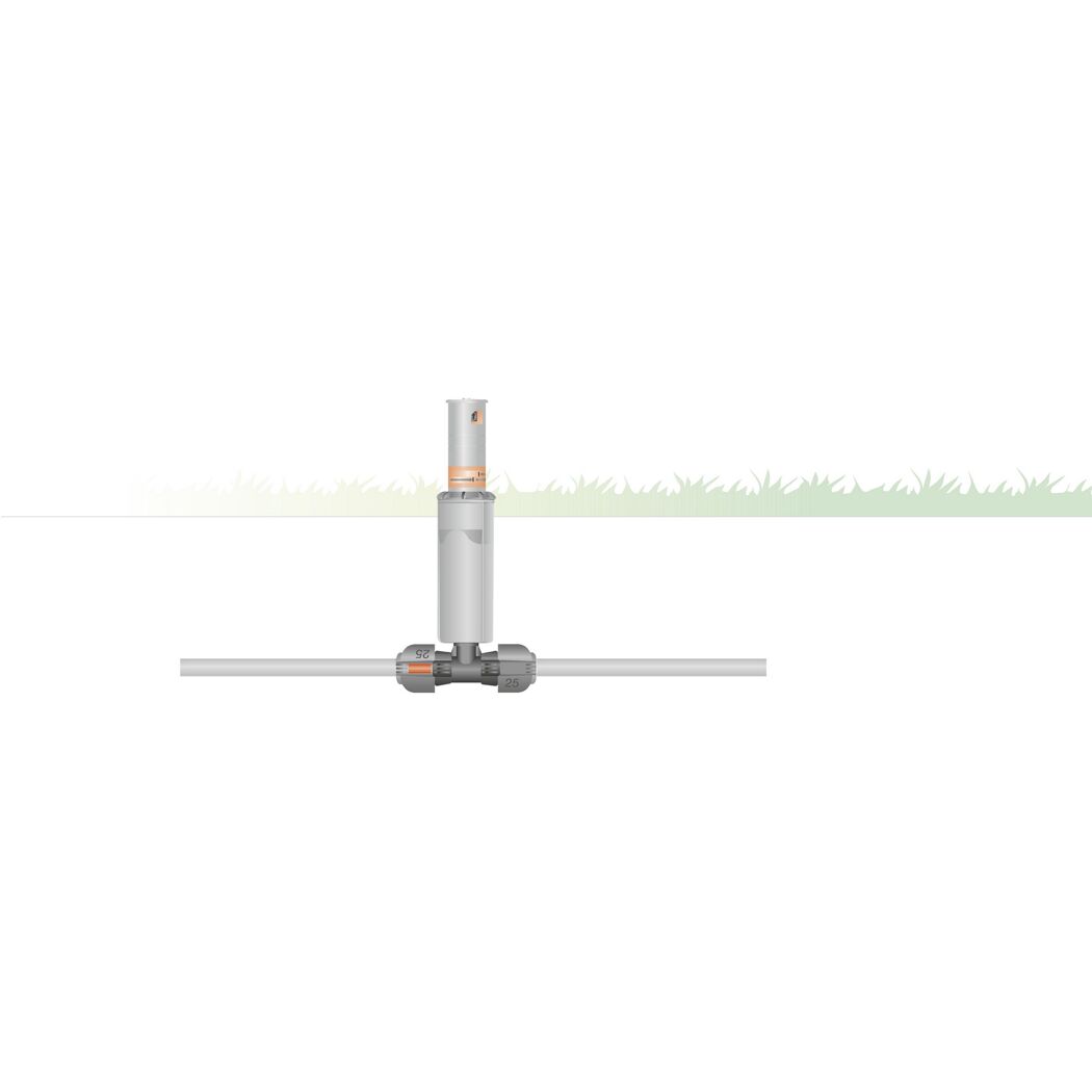 Sprinkler im Querschnitt