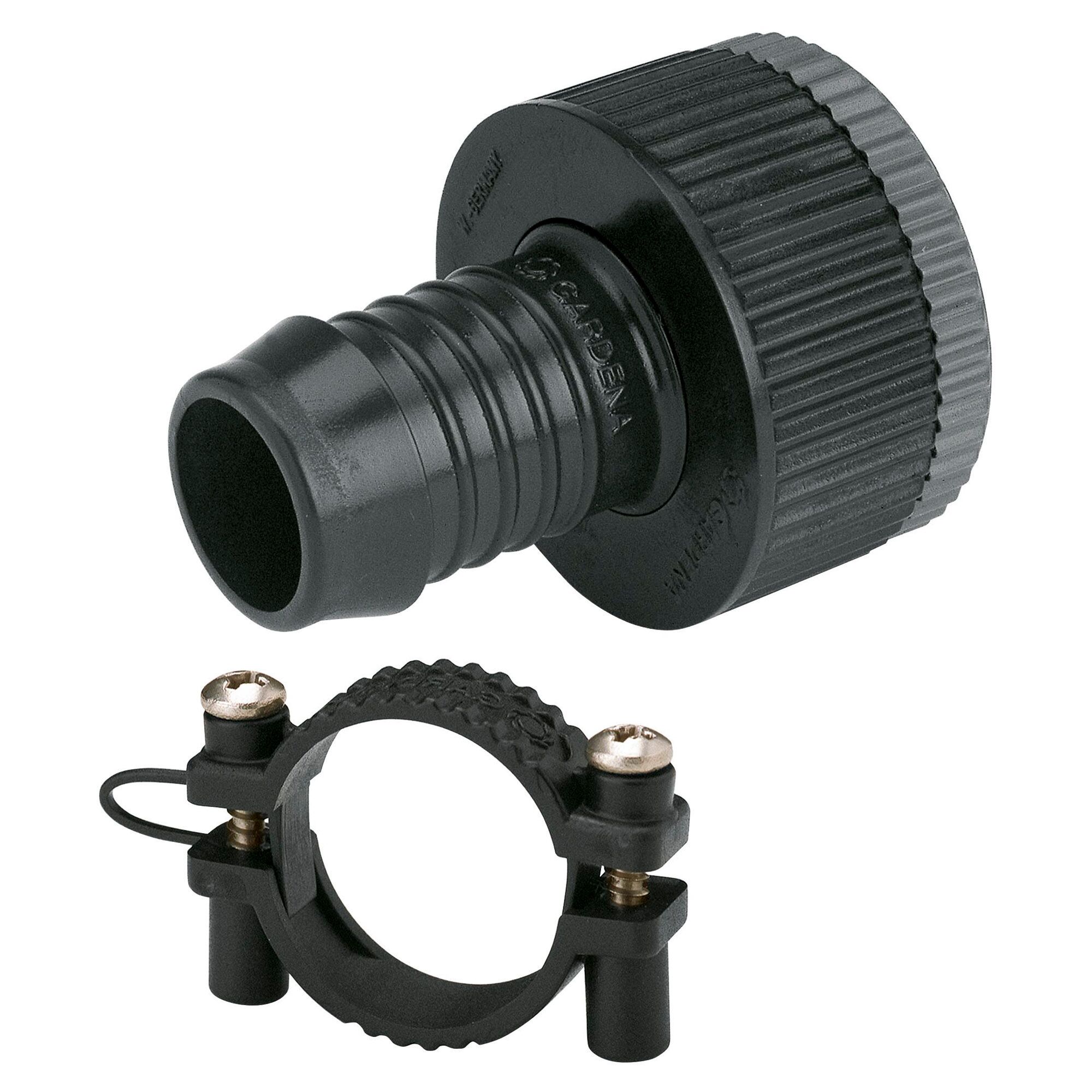 Gardena Hahnanschluss für Sprinklersysteme mit Schlauchschelle