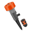 4-Flächenregner 'Classic Twist-Aktion' grau/orange 64-100 m²