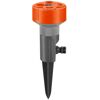 4-Flächenregner 'Classic Twist-Aktion' grau/orange 64-100 m²