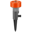 4-Flächenregner 'Classic Twist-Aktion' grau/orange 64-100 m²