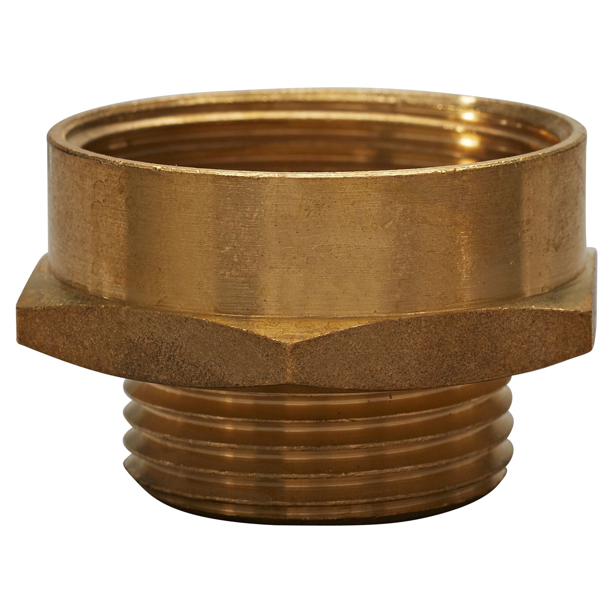 Messing Gewindenippel 1"IG x 3/4"AG