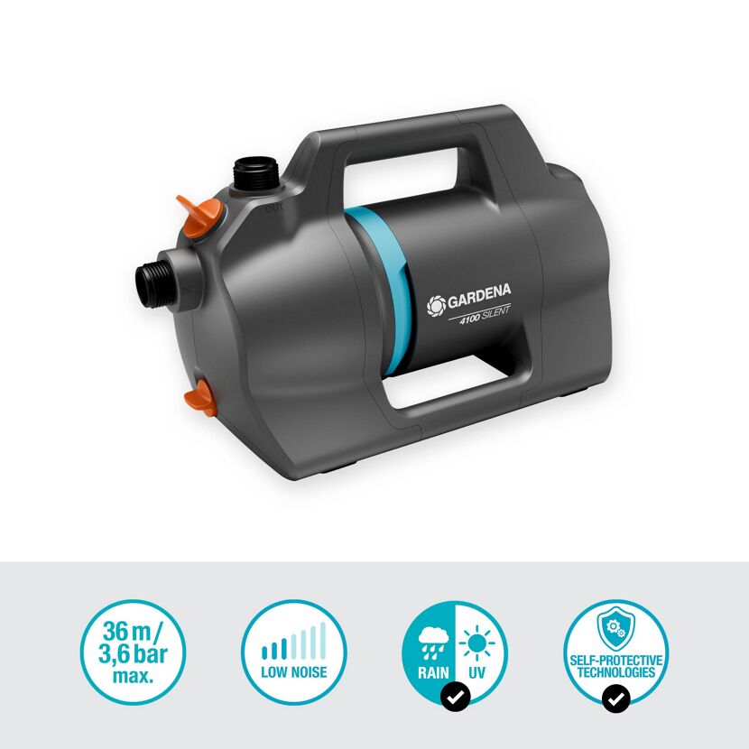 Gartenpumpe Set '4100 Silent' 550 W 4100 l/h