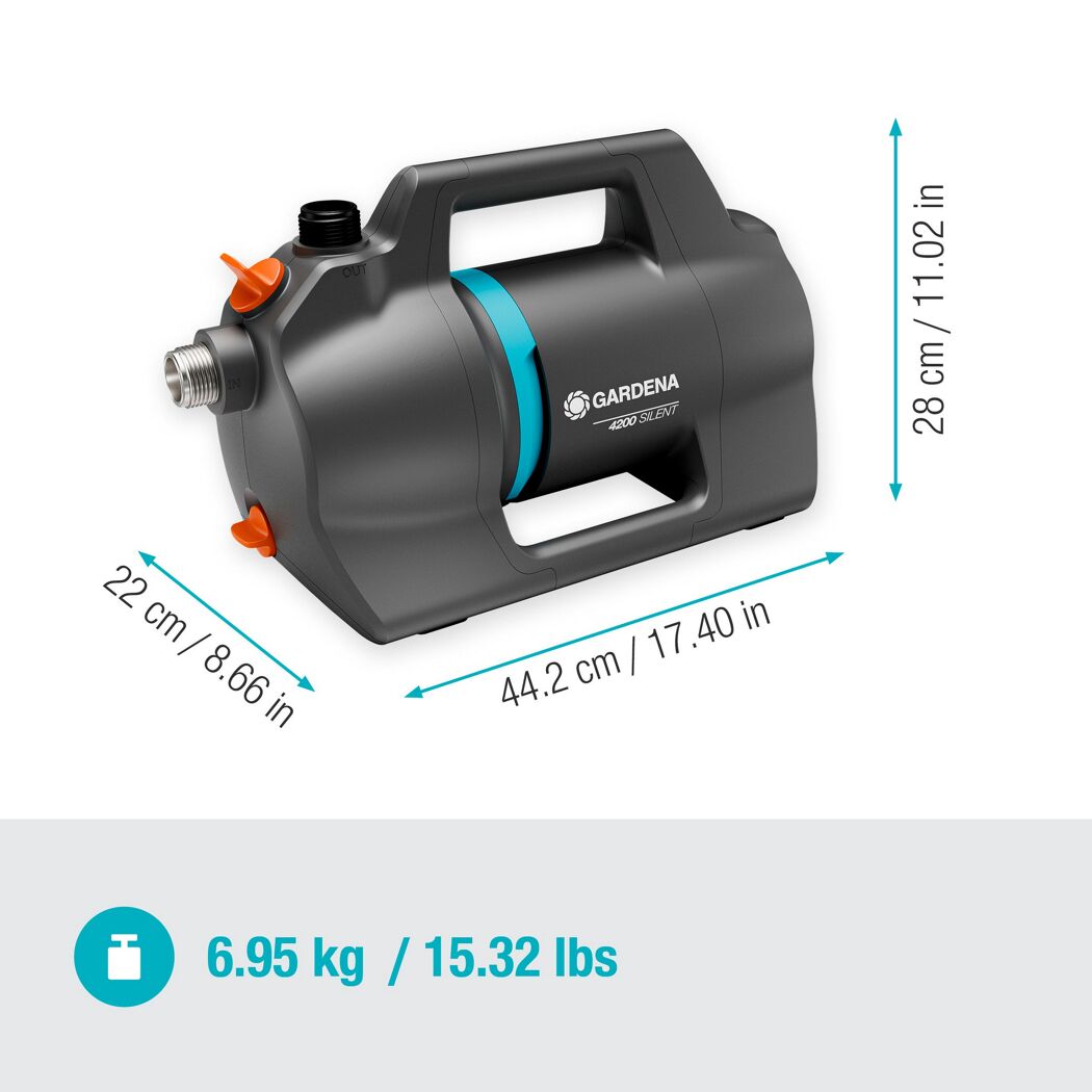 Gartenpumpe Set '4200 Silent' 600 W 4200 l/h