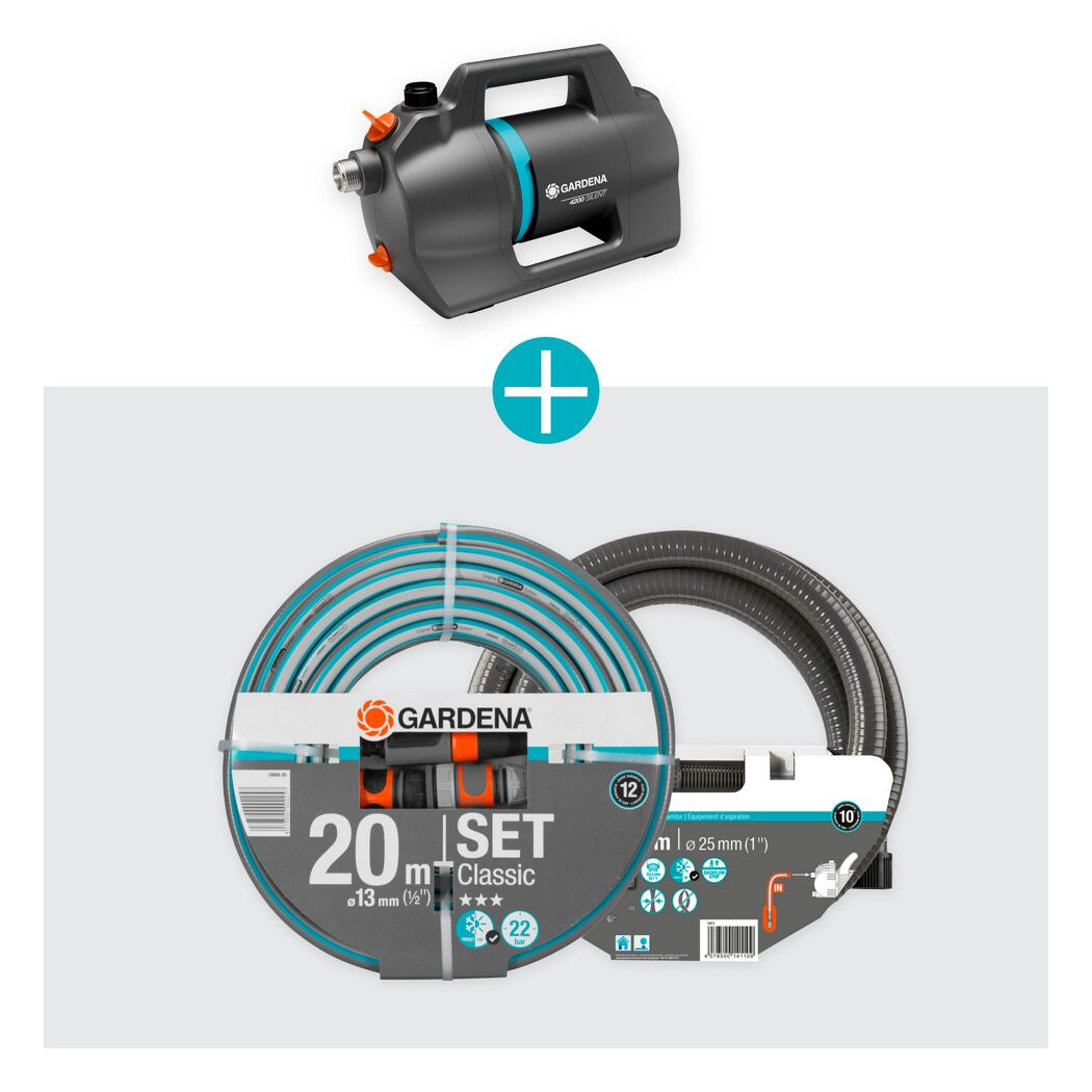 Gartenpumpe Set '4200 Silent' 600 W 4200 l/h