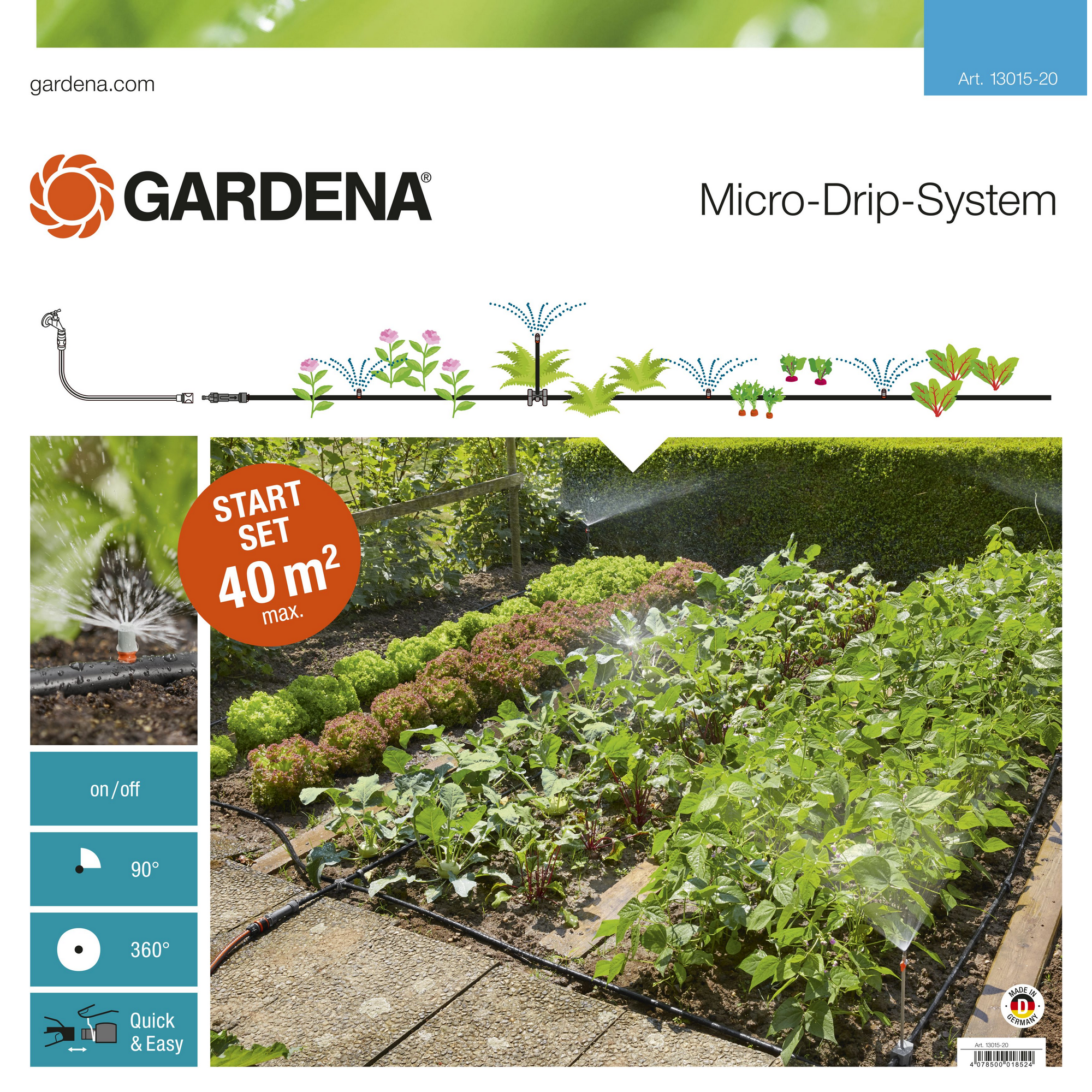 Bewässerungs-Start-Set 'Micro-Drip-System' für Pflanzflächen + product picture