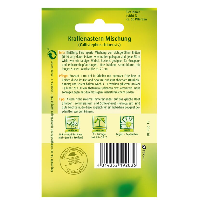 Krallenastern Mischung