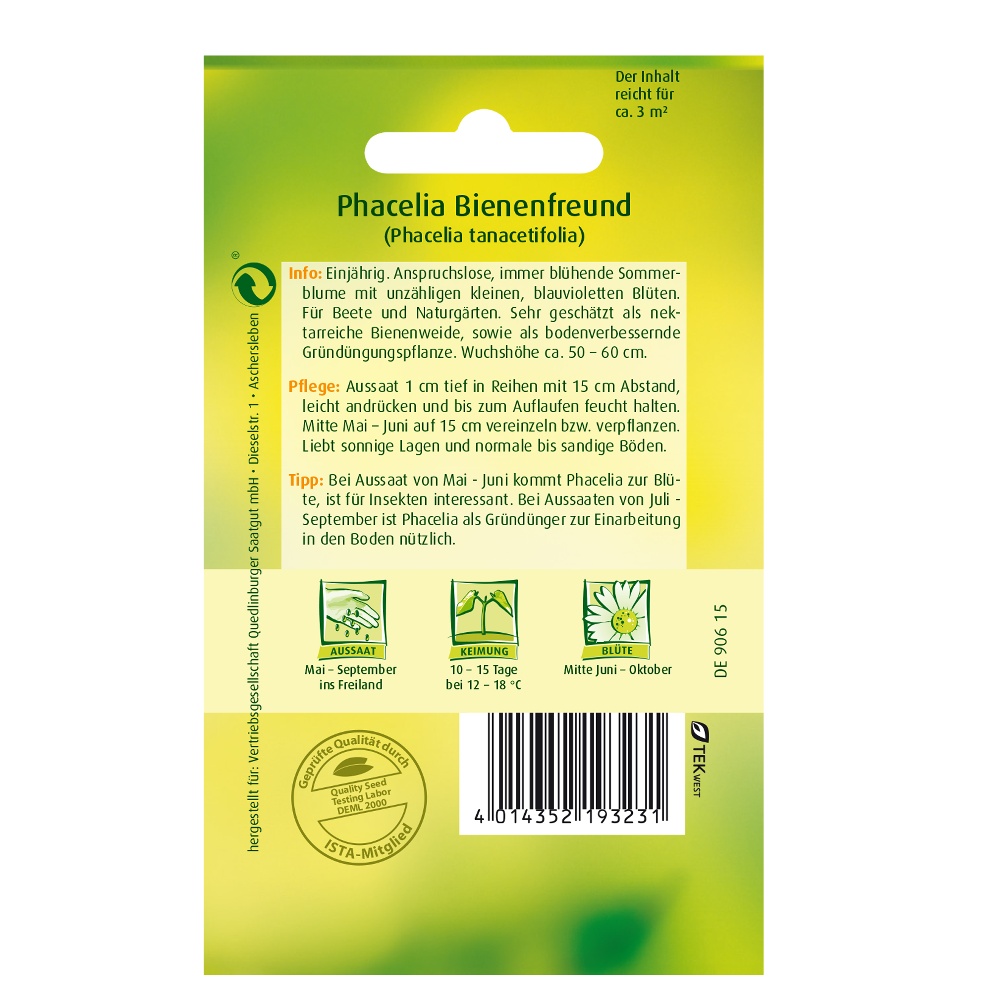Phacelia 'Bienenfreund' + product picture