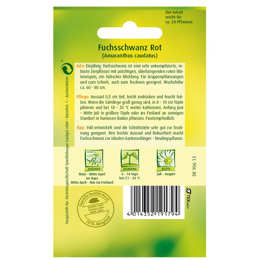 Fuchsschwanz rot