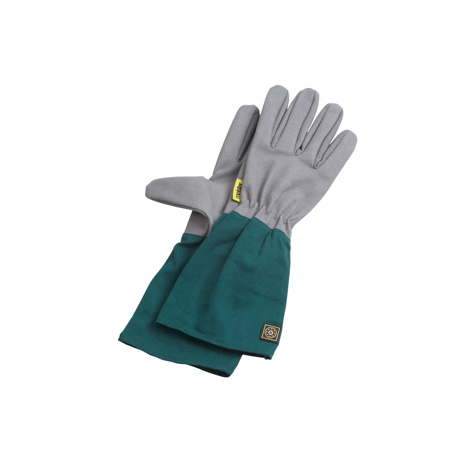 Gefütterte grüne Arbeitshandschuhe