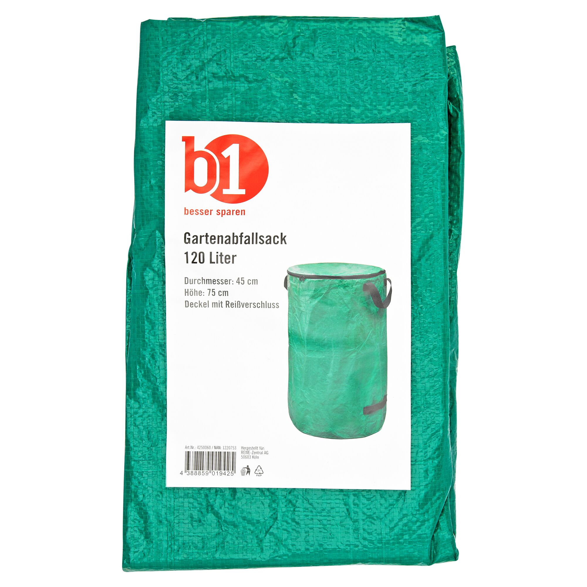 Grüner Gartenabfallsack 120 l von B1