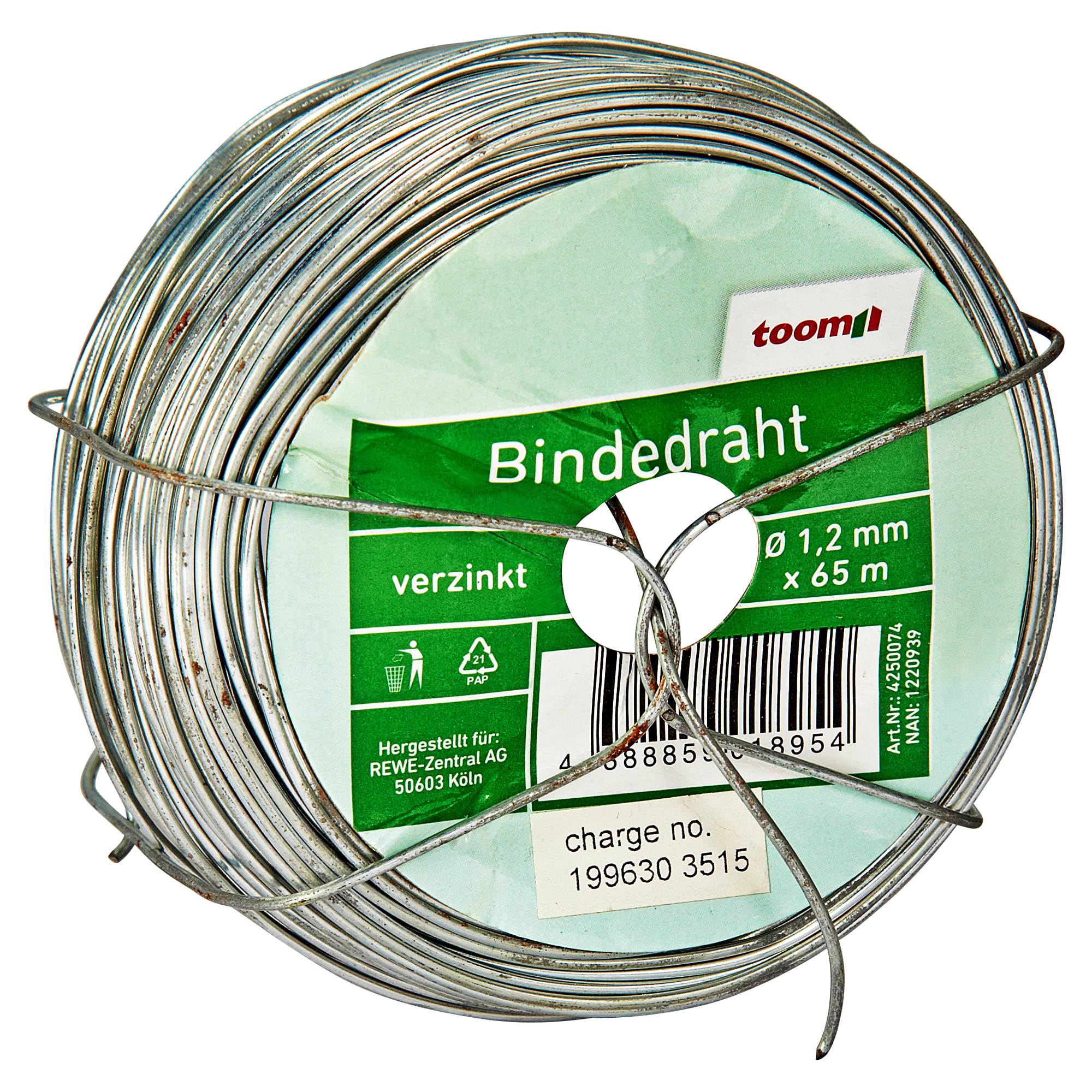 ESTEXO Bindedraht 2,0mm Verzinkt - 25m Moosgrün Für Garten & Basteln