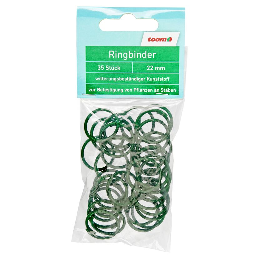 35 grüne Ringbinder zum Befestigen von Pflanzen
