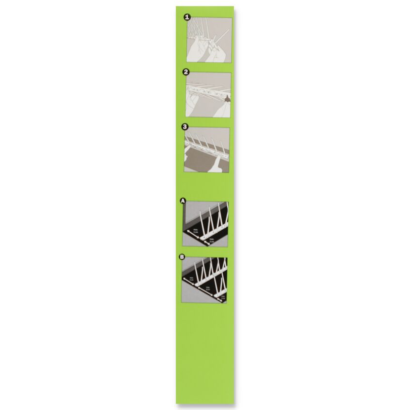 Montageanleitung Taubenabwehr Spikes