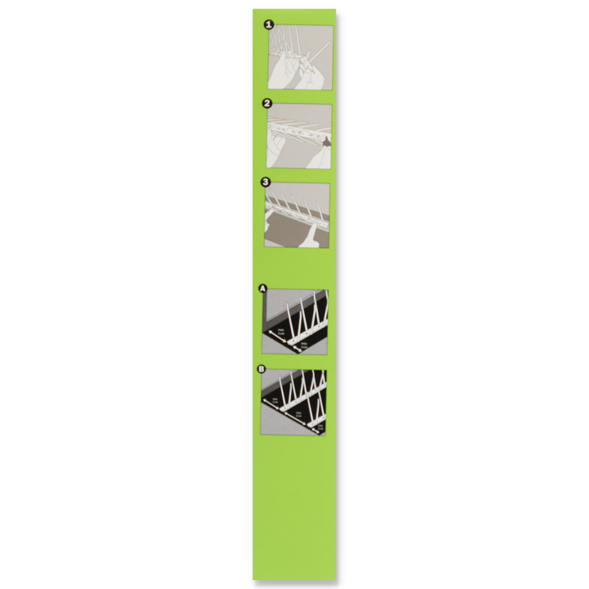 Montageanleitung Taubenabwehr Spikes