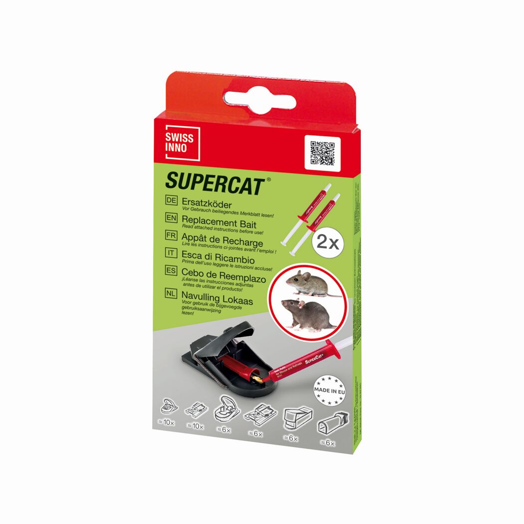 Köderspritzen für 'SuperCat' Nagetierfallen 2 Stück