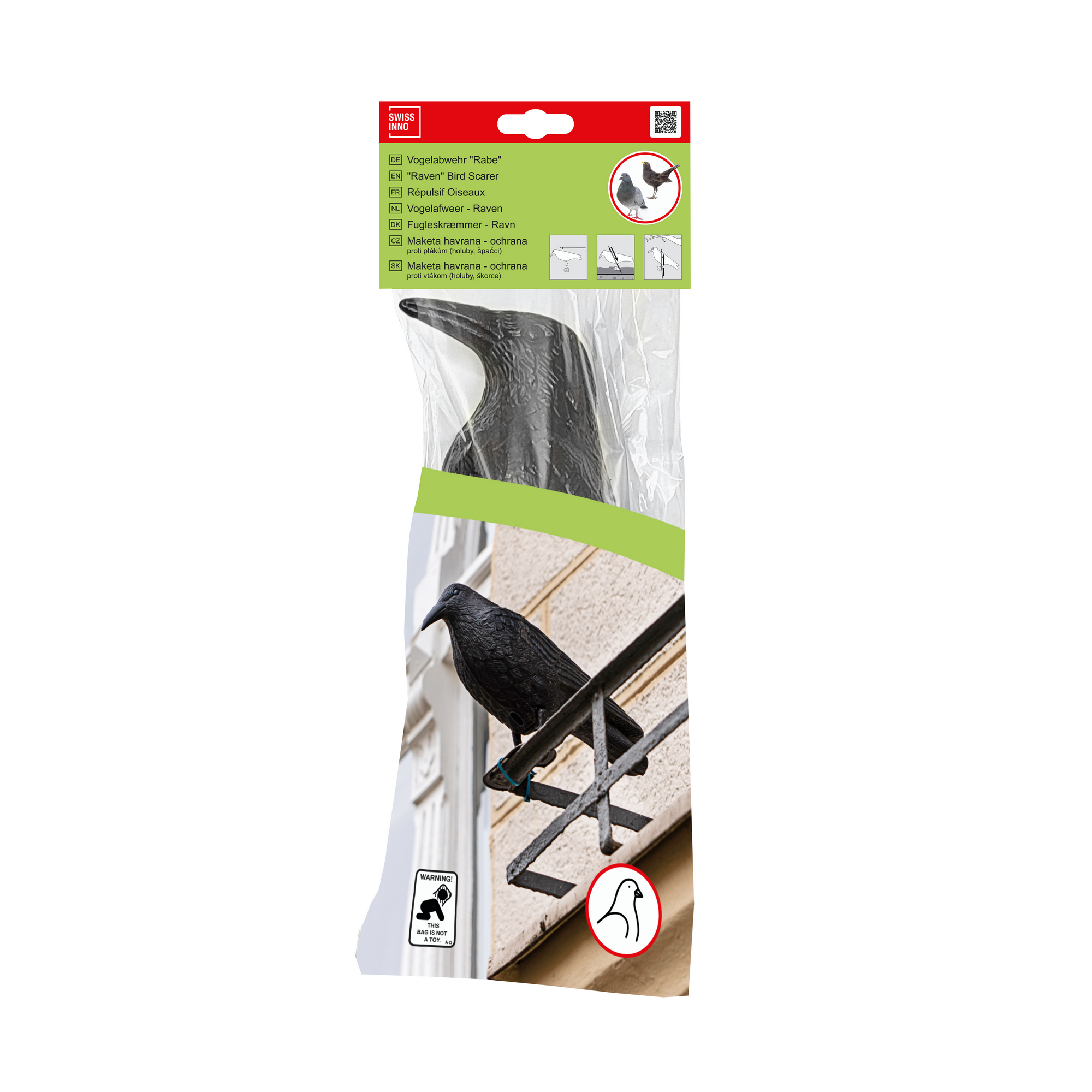Vogelabwehr Rabe 38 x 25 x 12 cm