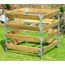 Komposter aus Holz und Metall
